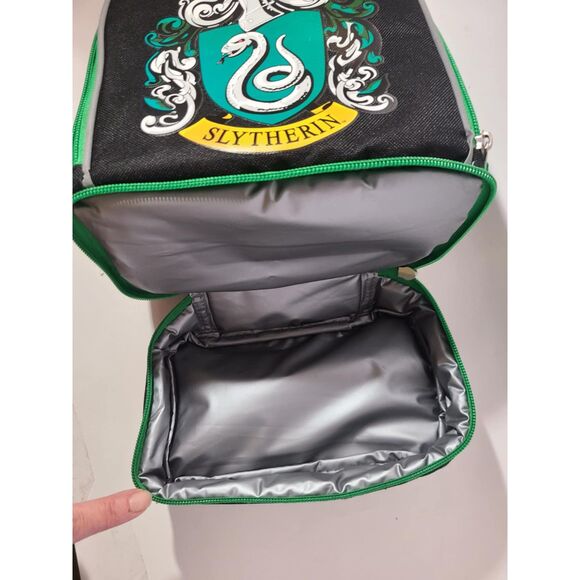 Harry Potter Slytherin Crest Dual Compartment Lunch Bag Tote by Seven Times Six - Picture 3 of 4